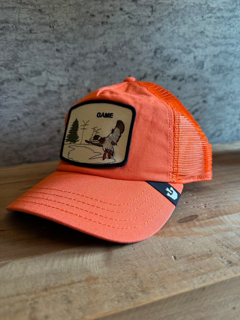 Goorin Bros. Duck Game Maybe Park Range The Farm Orange Trucker Hat